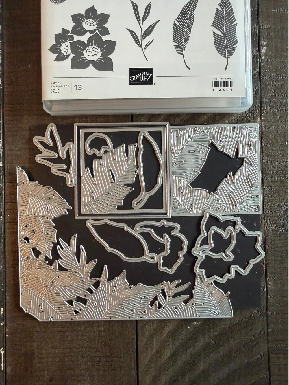Stampin’ Up Tranquil Thoughts stamp set with Tranquil Dies die cut set